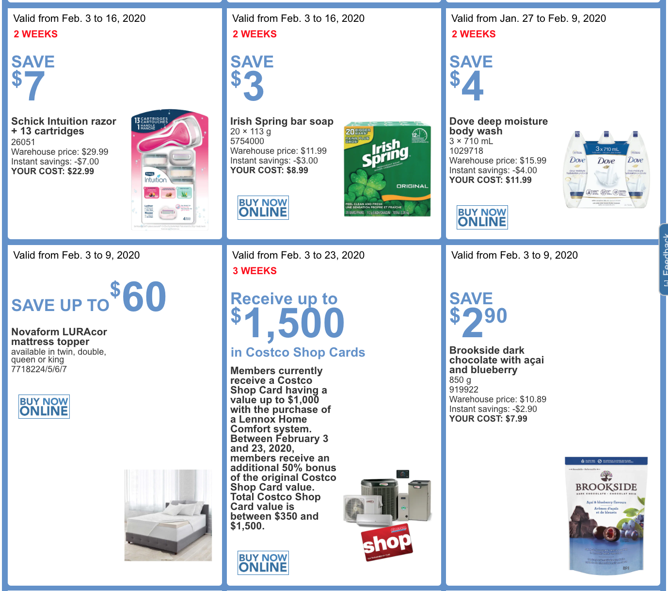 Costco Canada More Savings Weekly Coupons/Flyers for Quebec, February