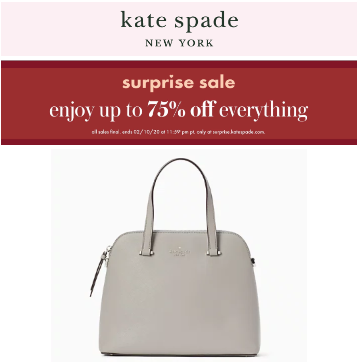 Kate Spade New Surprise Sale: Save up to 75% off Everything - Hot ...