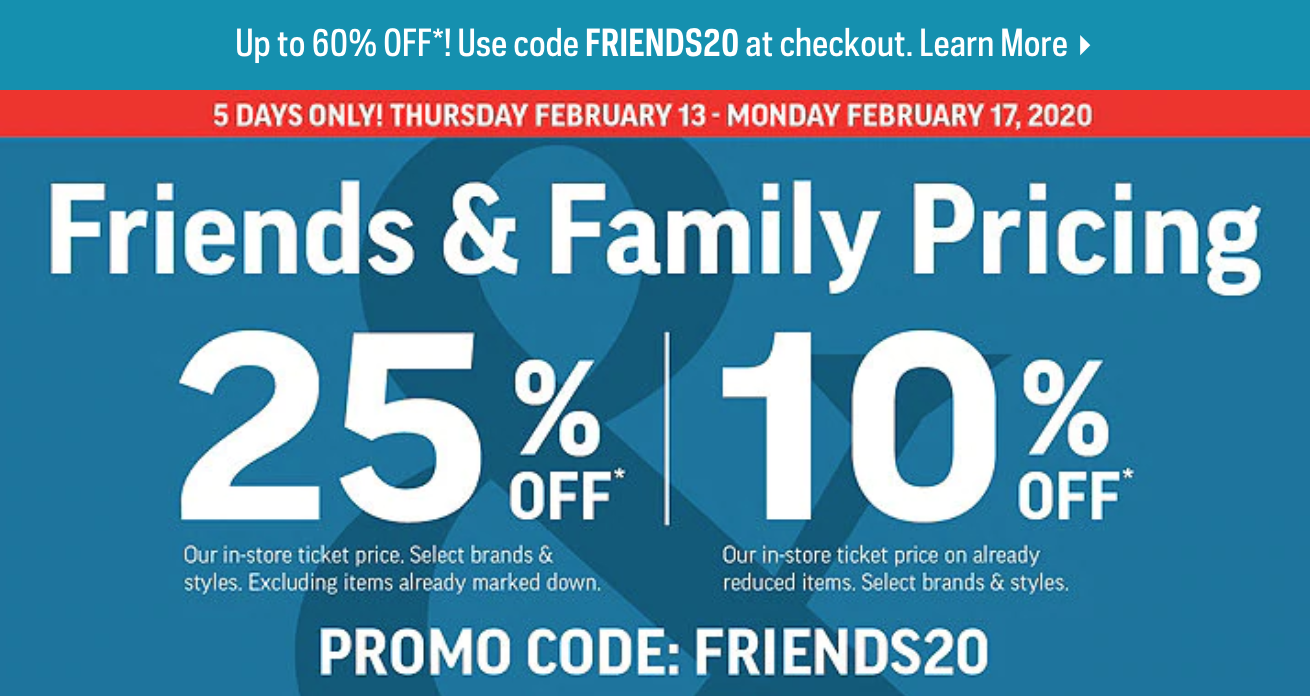 Sport Chek Canada Friends & Family Pricing Save up to 60 Off Ticket