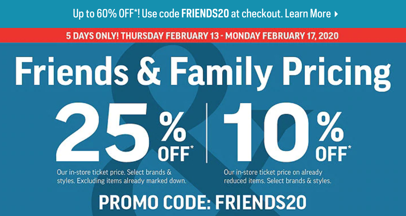 nike friends and family coupon code