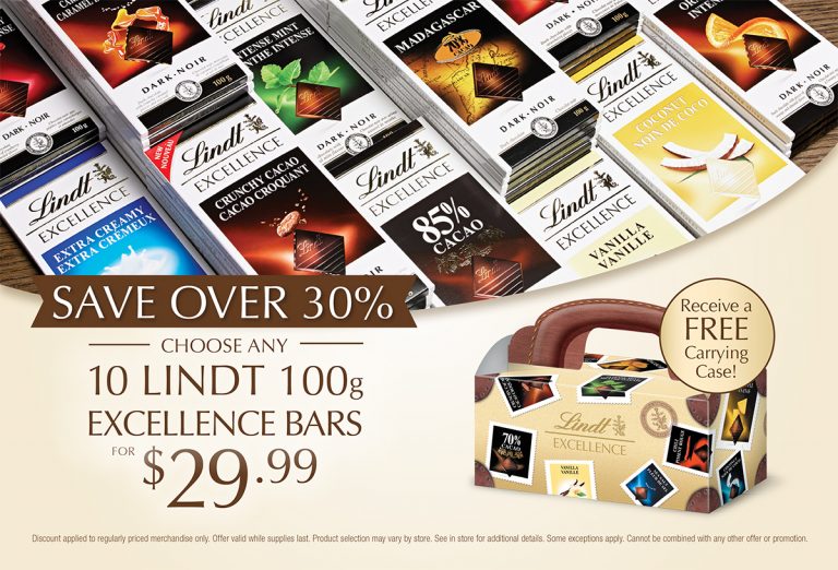 Lindt Chocolate Canada March Break Sale 5 Chocolate Spreads + 5 for