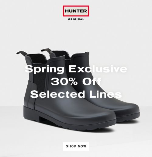who sells hunter boots in store