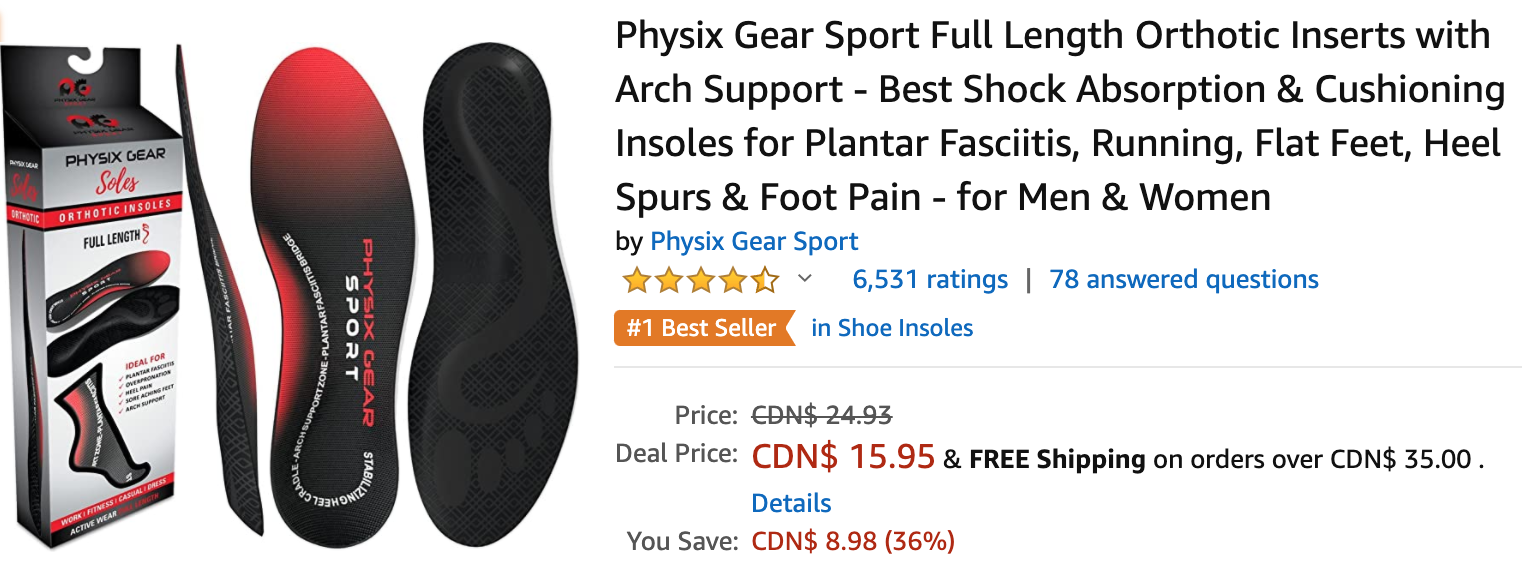 physix gear sport insoles