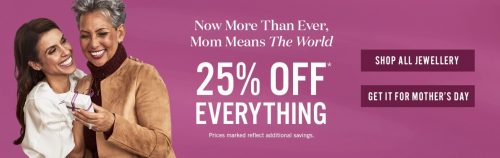 Peoples jewellers mother's deals day sale