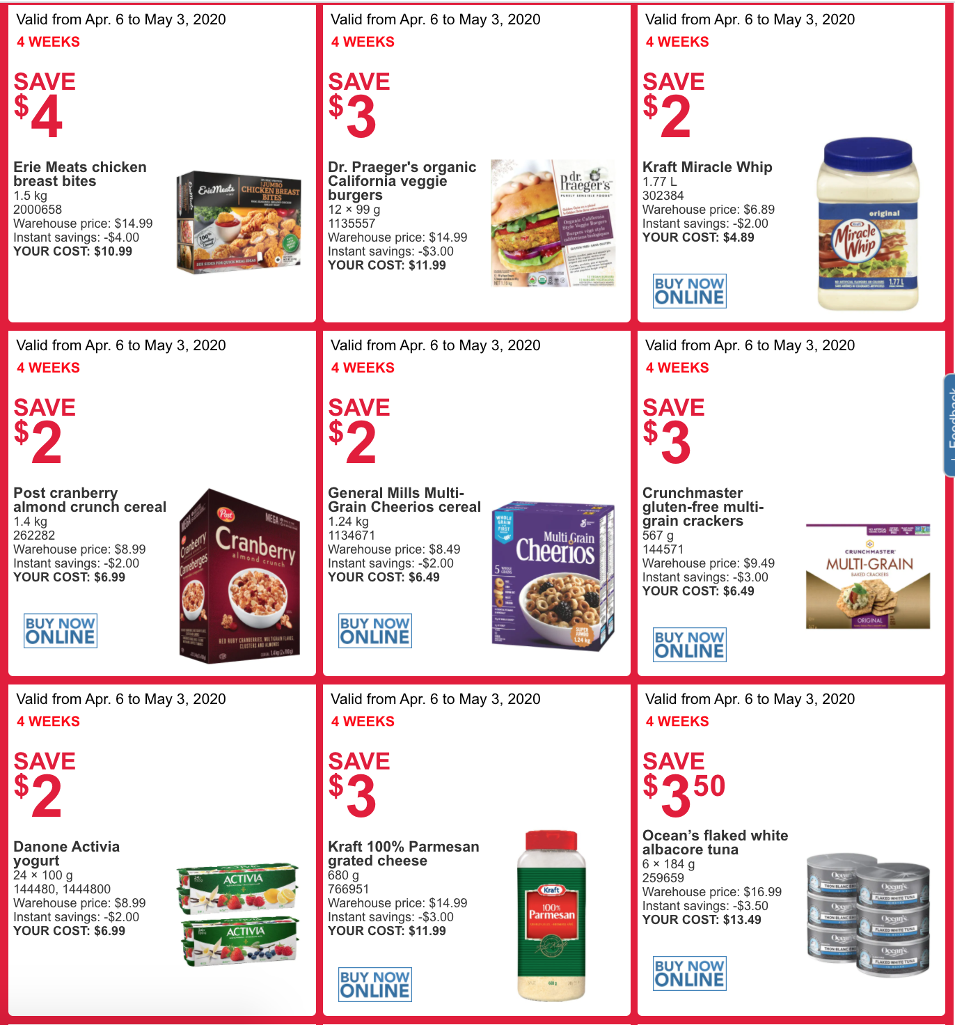 Costco Canada Weekly More Savings Coupons/Flyers for Quebec, April 6