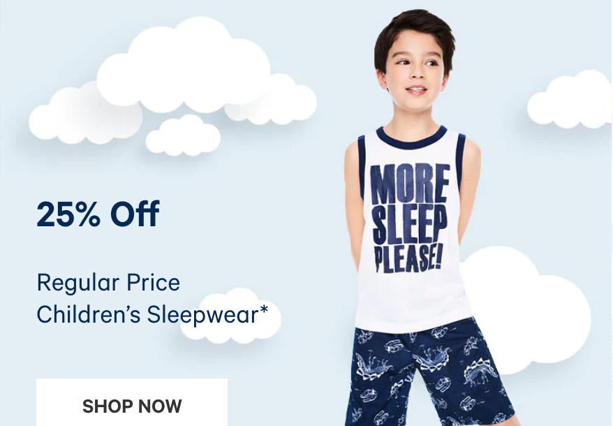 Joe Fresh Canada Offers: Save 25% off Children's Sleepwear + up to