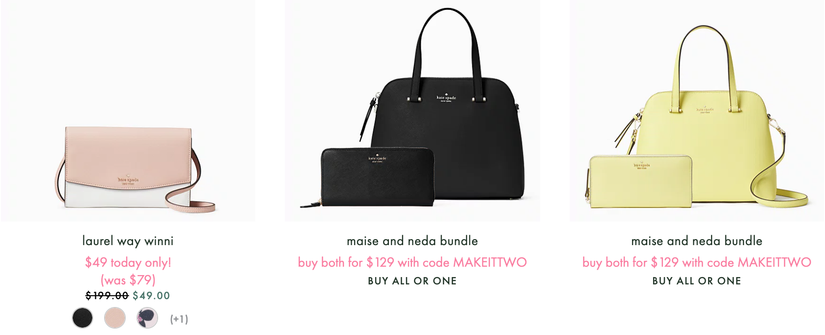 Kate Spade Online Surprise Sale: Save up to 75% off Everything + Extra ...