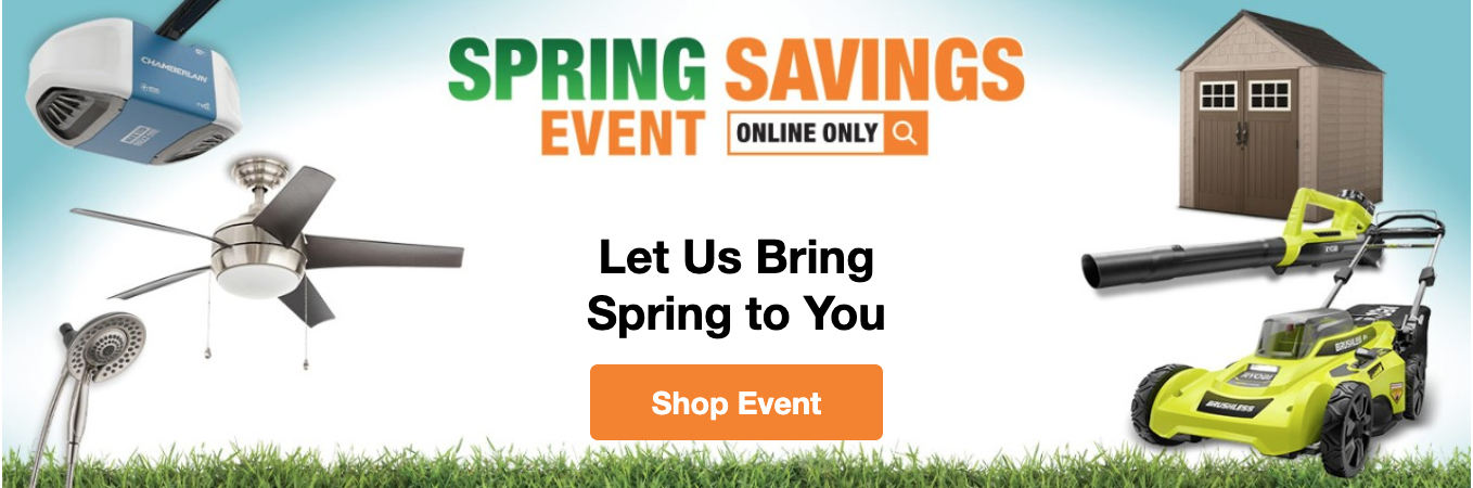 The Home Depot Canada Online Spring Savings Event: Great Savings on