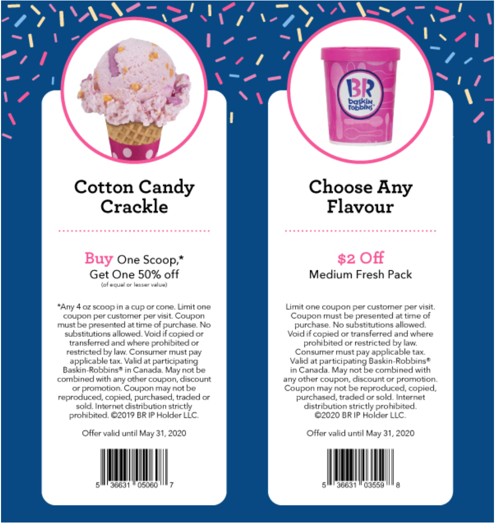 Baskin Robbins Printable Coupons