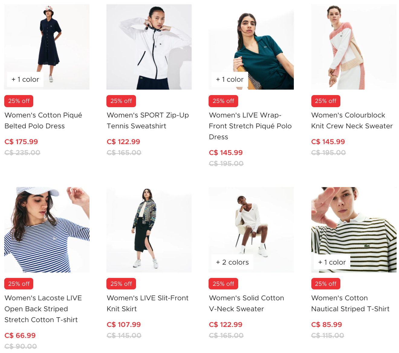 Lacoste Canada Spring Promotion: Save 25% Off New Arrivals - Canadian ...