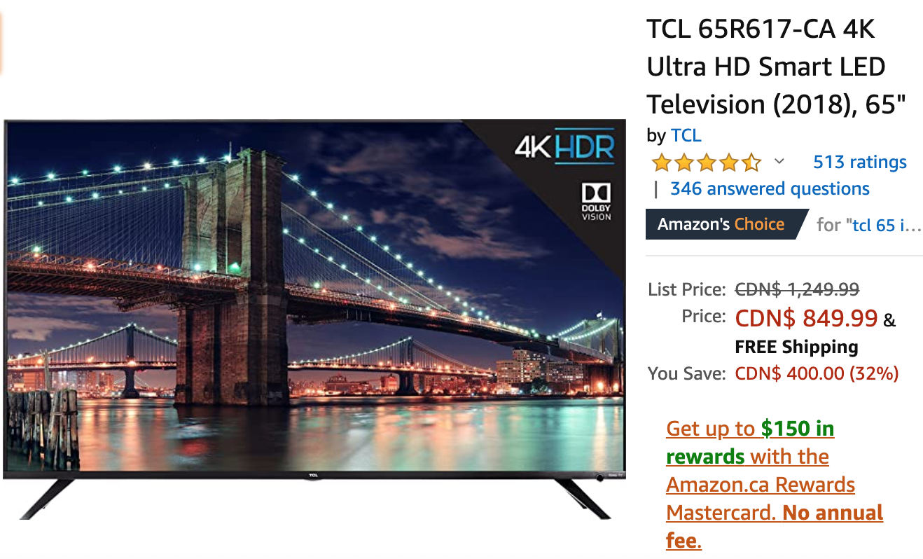 TCL 65c735.