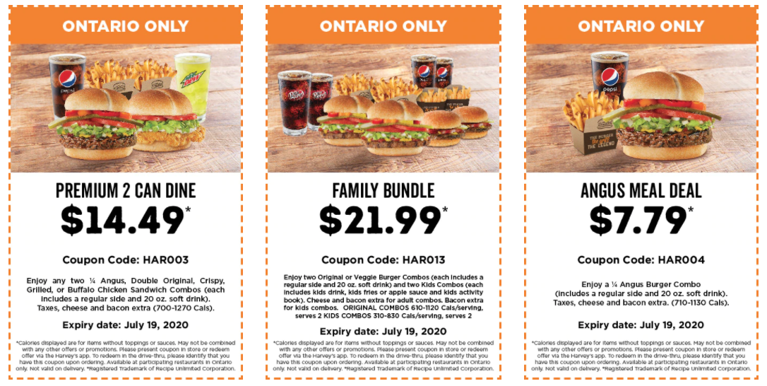Harvey's Canada New Digital Coupons: Two Original Burger or Veggie Burger  Combos for $11.99 + More Deals - Canadian Freebies, Coupons, Deals,  Bargains, Flyers, Contests Canada Canadian Freebies, Coupons, Deals,  Bargains, Flyers, Contests Canada