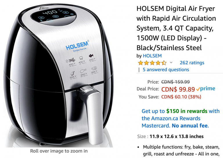 Amazon Canada Deals Save 38 on Digital Air Fryer + 38 on Barbie