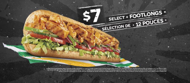 Subway Canada Footlongs Promo Canadian Freebies Coupons Deals Bargains Flyers Contests