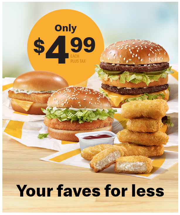 McDonald's Canada Promotions: Get a Big Mac, 6-Piece Chicken McNuggets