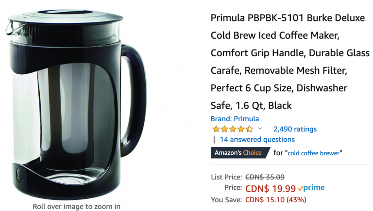 Amazon Canada Deals: Save 43% on Primula Burke Deluxe Cold ...