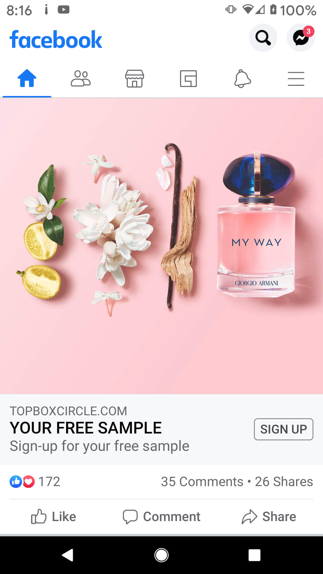 Get A Free Sample Of My Way By Armani Canadian Freebies