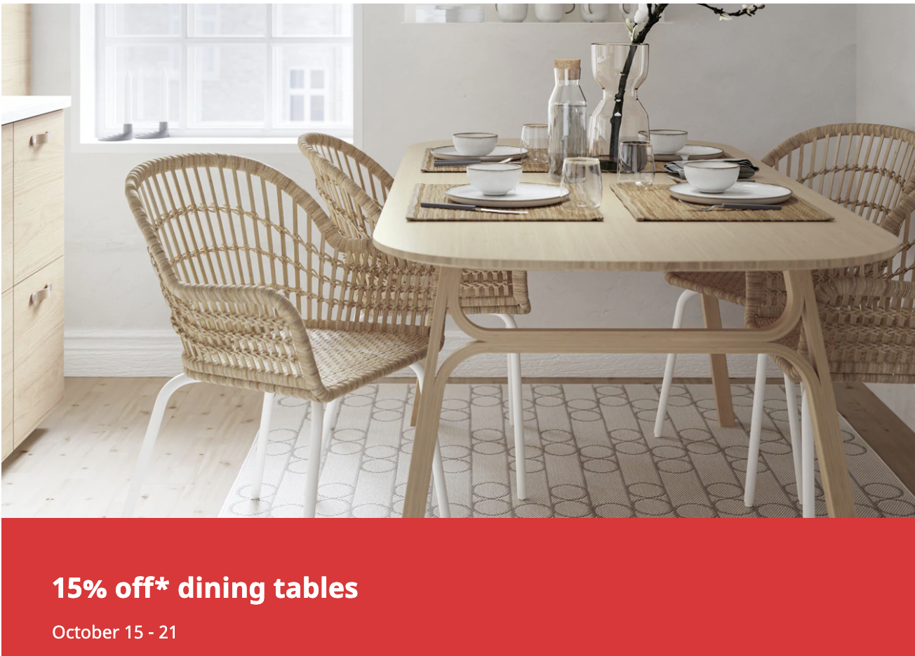 IKEA Canada Dining Tables Events: Save 15% Off Dining Tables - Hot