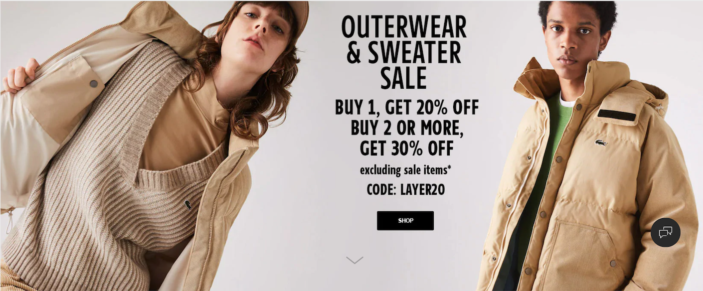 Lacoste Canada Pre Black Friday Offers: Save 20% - 30% Off Outerwear ...