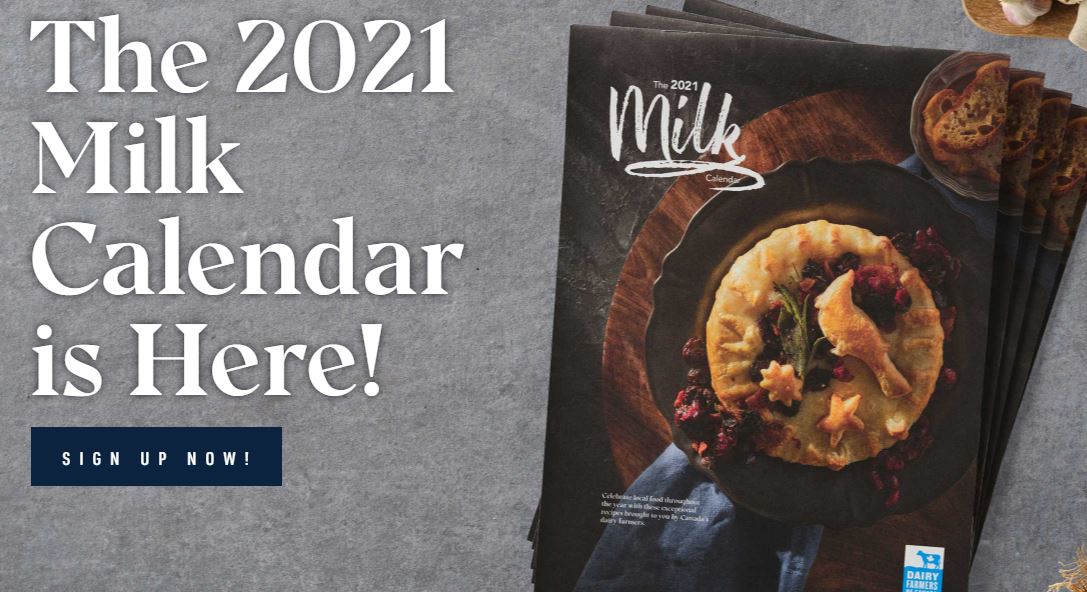 Get A Free 2021 Milk Calendar Canadian Freebies, Coupons, Deals