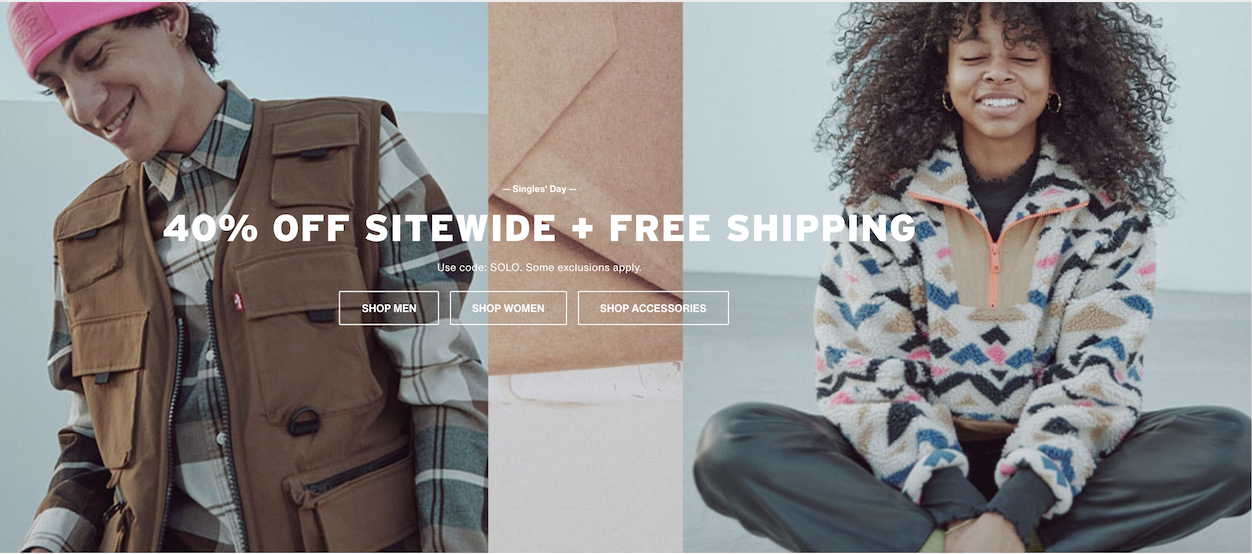 Levi's Canada Singles' Day Sale: Up to 40% OFF Sitewide With Coupon Code + FREE  Shipping! - Canadian Freebies, Coupons, Deals, Bargains, Flyers, Contests  Canada Canadian Freebies, Coupons, Deals, Bargains, Flyers, Contests Canada