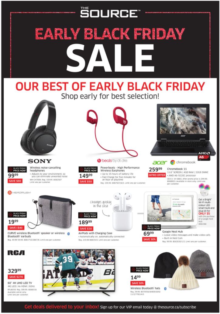 The Source Canada Early Black Friday 2020 Flyer & Sale: Save 51% on - What Stores Participate In Sony Black Friday Sale