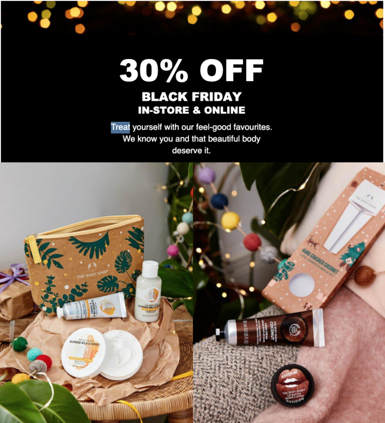 The Body Shop Canada Black Friday Sale Save 30 Off Sitewide + Buy 1