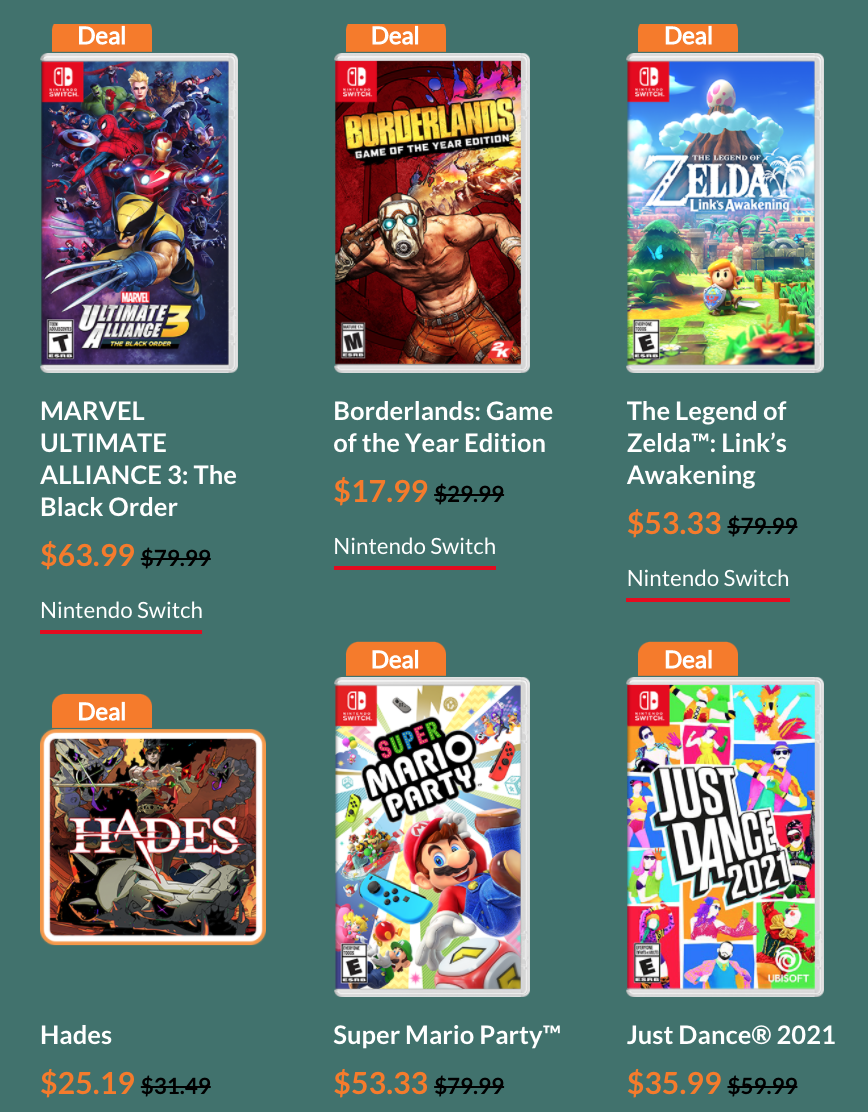 Nintendo › Stores › Black Friday Canada