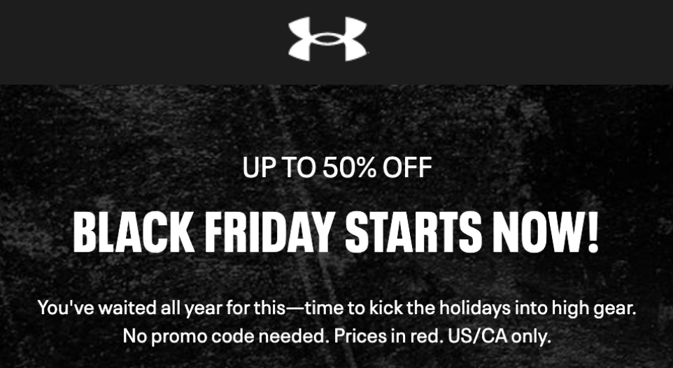 costo colateral capoc Under Armour Canada Black Friday Sale: Up To 50% Off Items - Hot Canada  Deals Hot Canada Deals
