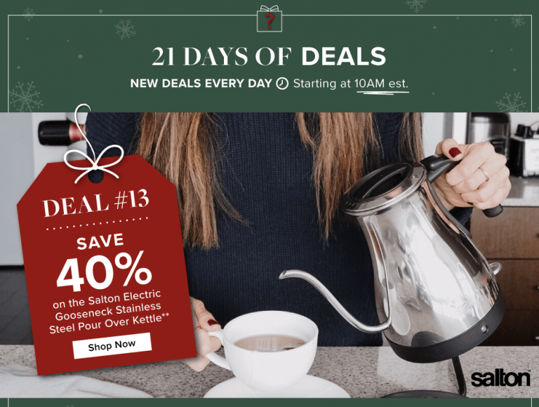 Linen Chest Canada 21 Days of Deals Today, Save 40 off Salton