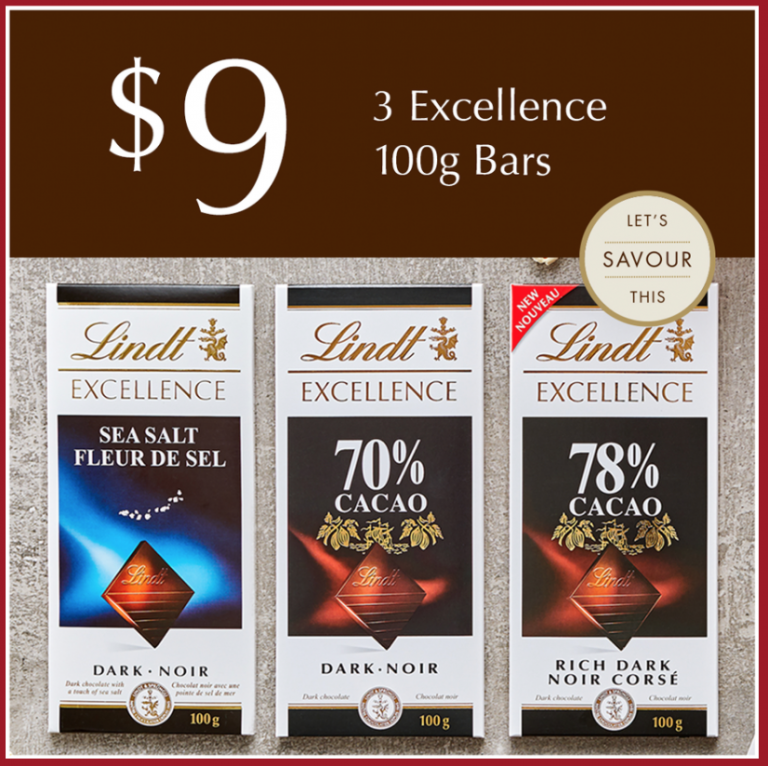 Lindt Chocolate Canada Holiday Offers Save 40 off Lindt Champs
