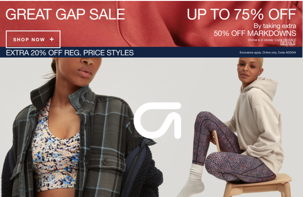 Gap Canada Offers Save Up to 75 Off + Extra 50 Off Markdowns + Extra