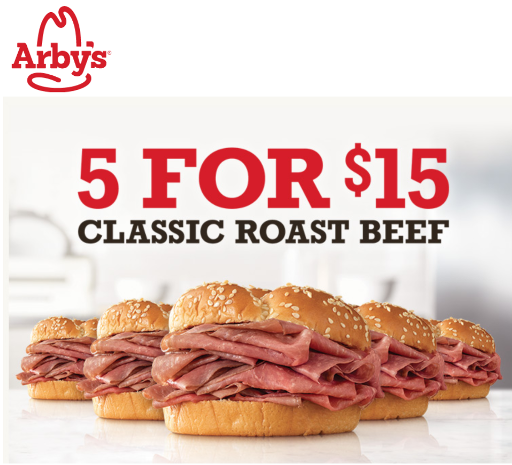 Arby's promotions deals