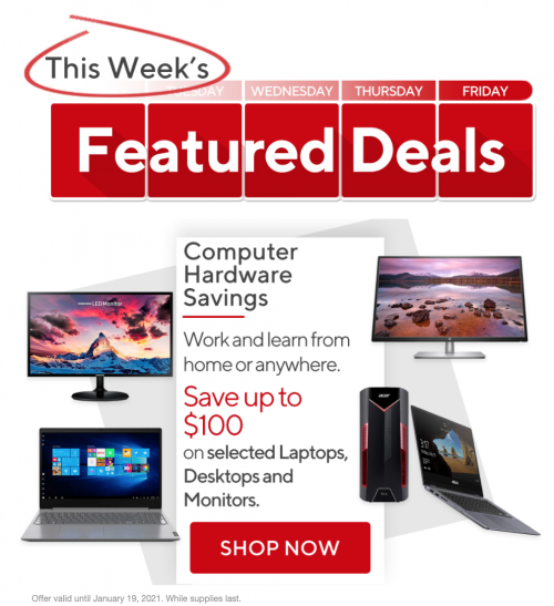 Staples Canada Featured Deals Save up to 100 off Select Laptops