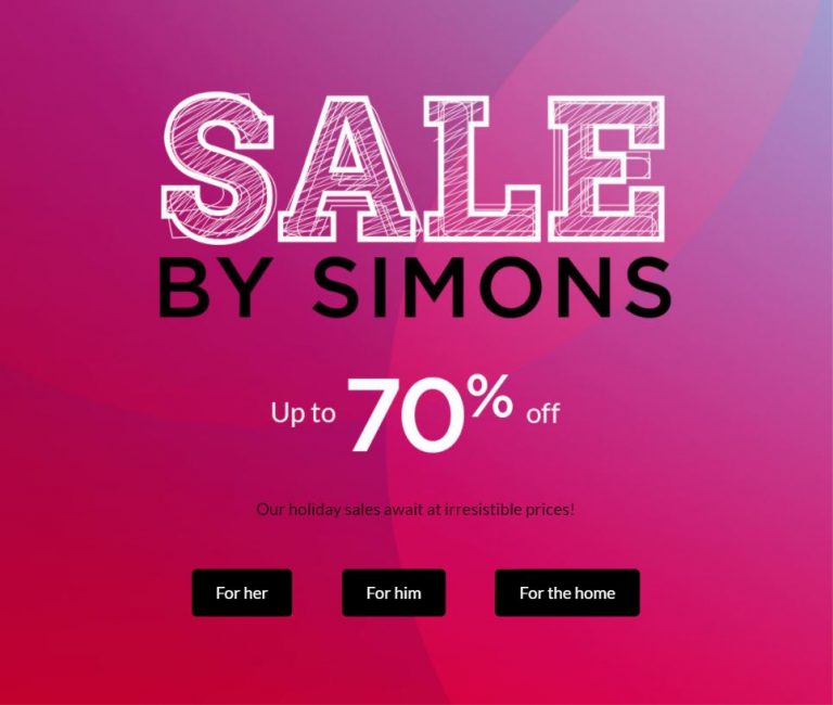 Simons Canada Deals Save Up to 70 OFF Sale + Up to 70 OFF Designer