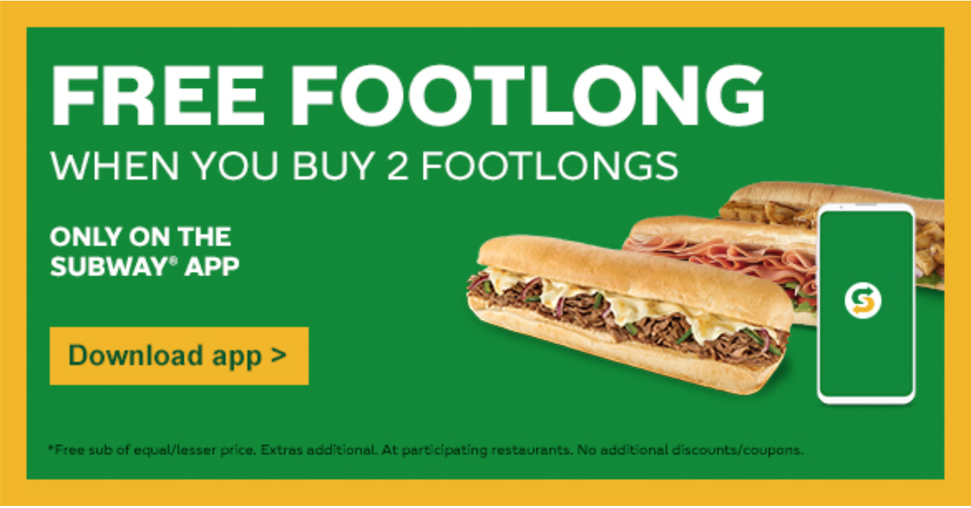 Subway deals coupons 2021