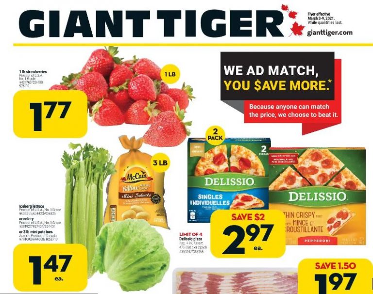 Giant Tiger Canada Flyer Deals March 3rd to 9th Canadian Freebies