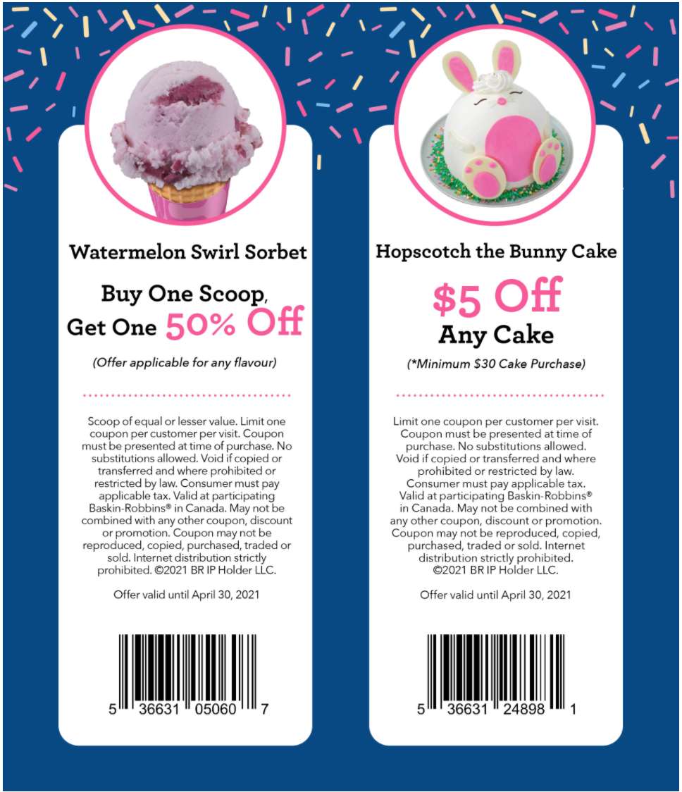 Baskin Robbins Printable Coupons 2022 Printable World Holiday