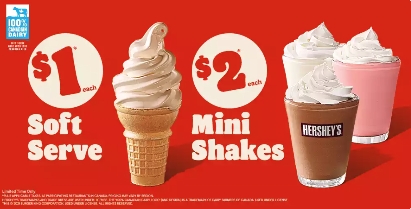 Burger King Canada Summer Offers: Enjoy Any Size Soft Drink for $1.00 + $1 ...