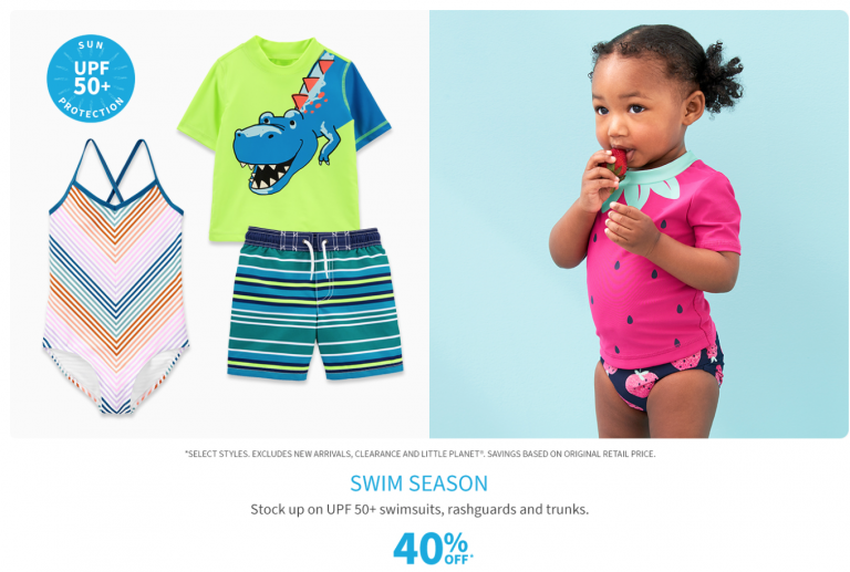 Carter's OshKosh B’Gosh Canada Summer Sale: Save 40% Off UPF 50 ...