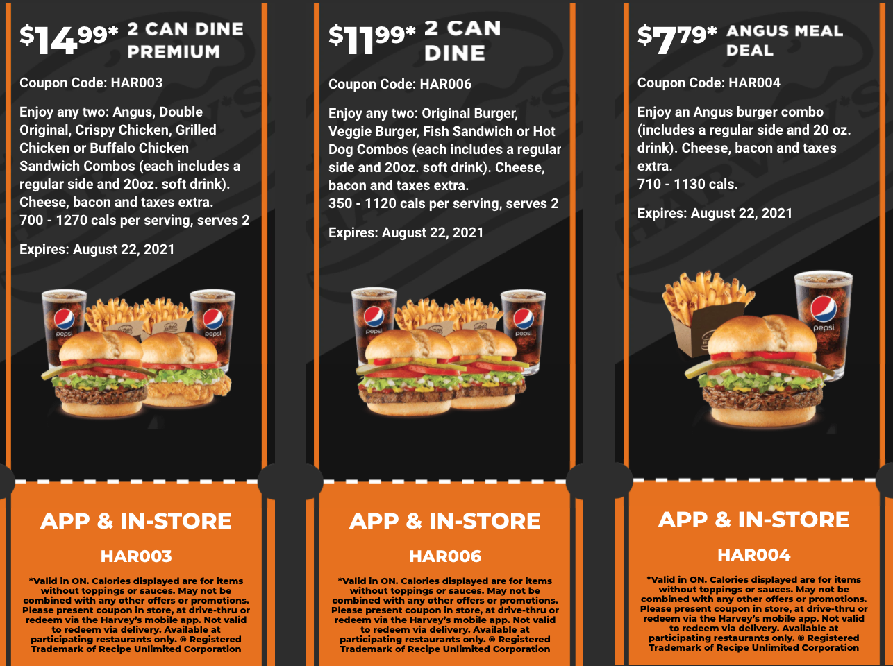 Harvey's Canada New Digital Coupons: Two Original Burger or Veggie Burger  Combos for $11.99 + More Deals - Canadian Freebies, Coupons, Deals,  Bargains, Flyers, Contests Canada Canadian Freebies, Coupons, Deals,  Bargains, Flyers, Contests Canada