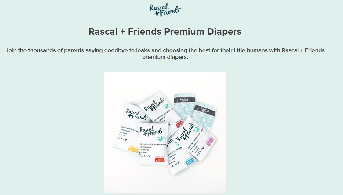 FREE Rascal + Friends Diapers - Free Stuff in Canada