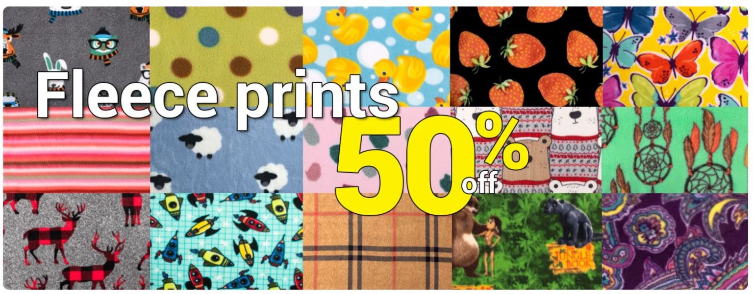 Fabricville Canada Deals Save 50 OFF Fleece Prints + 40 OFF Fashion