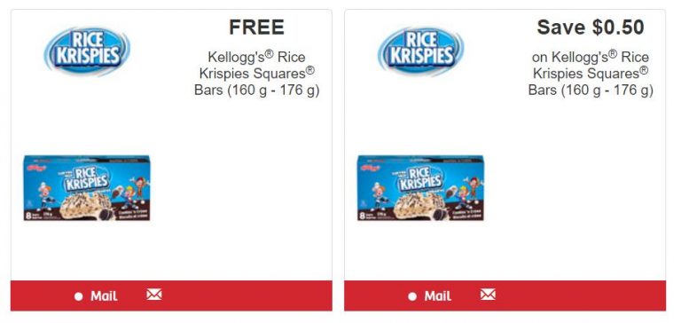 Kellogg's Canada Coupons: Get A Coupon For A Free Box Of Rice Krispies Squares! - Canadian ...