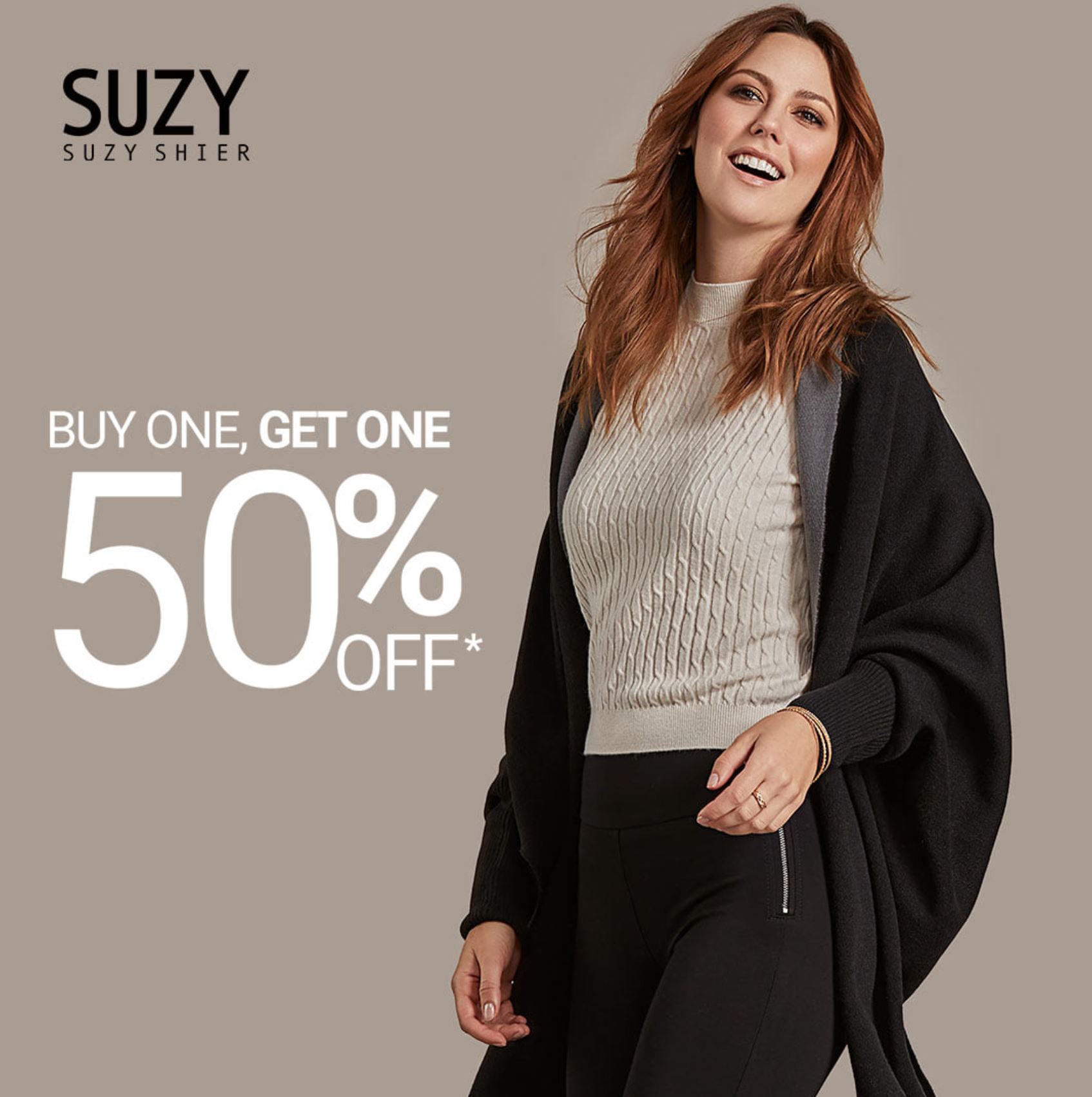 Suzy Shier Canada Deals: Buy 1 Get 1 50% OFF Apparel & Accessories ...