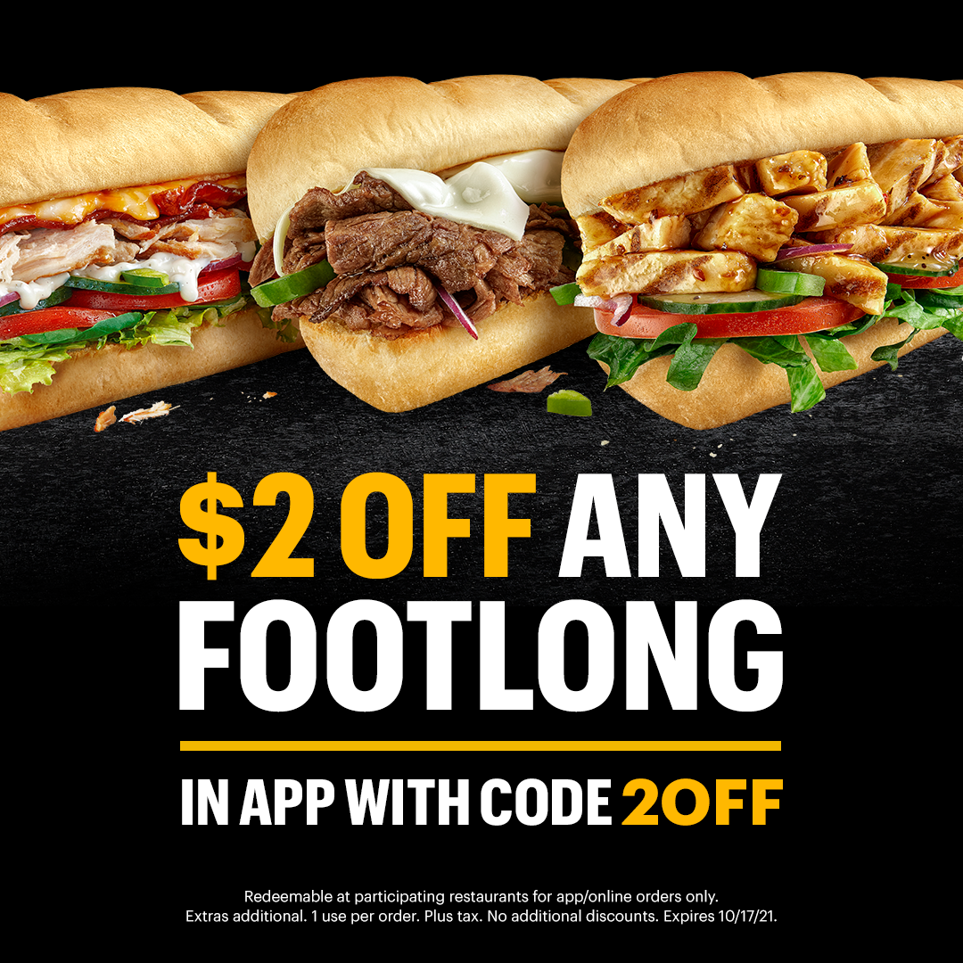 Subway Canada Deals 2 Off Footlong BOGO FREE Canadian Freebies 