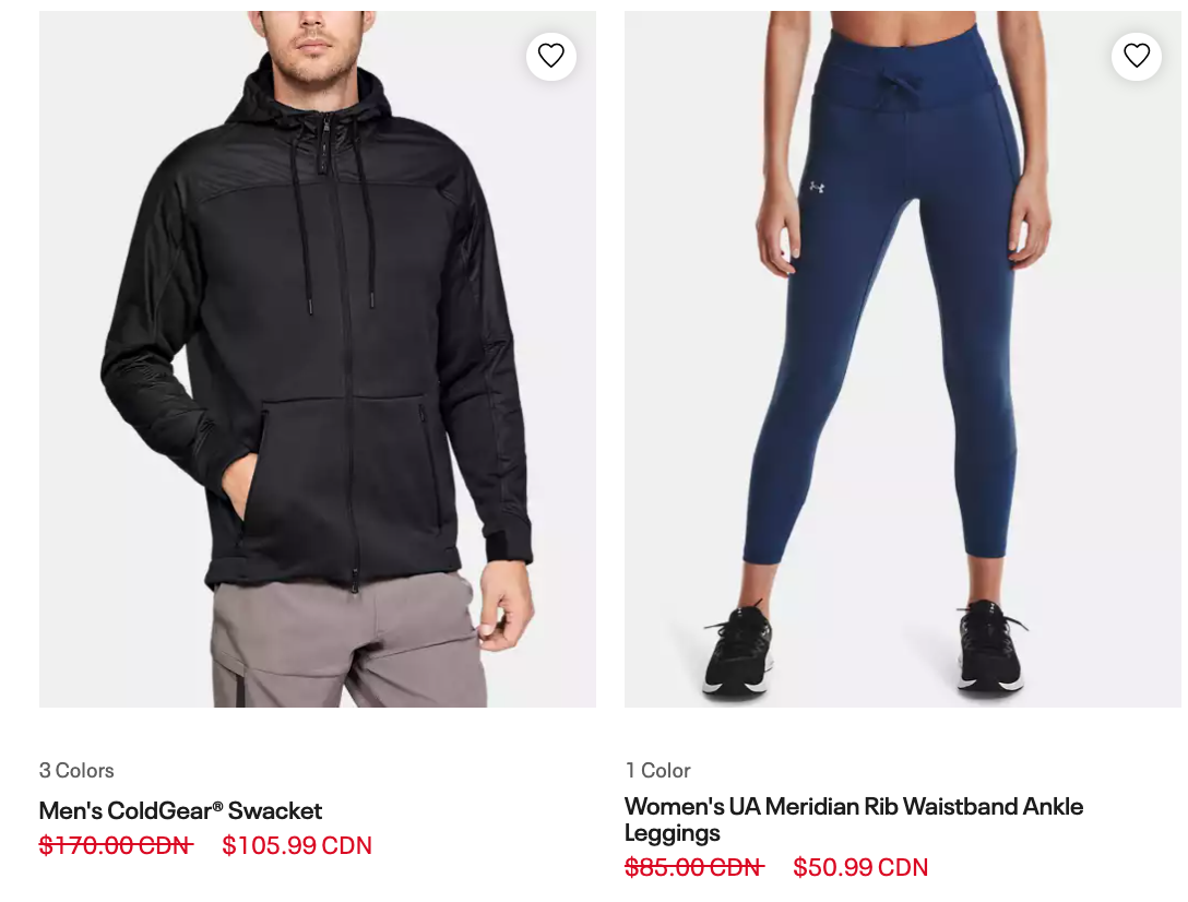 Under Armour Canada Sale Save An Extra 25 Off Outlet With Coupon Code Canadian Freebies