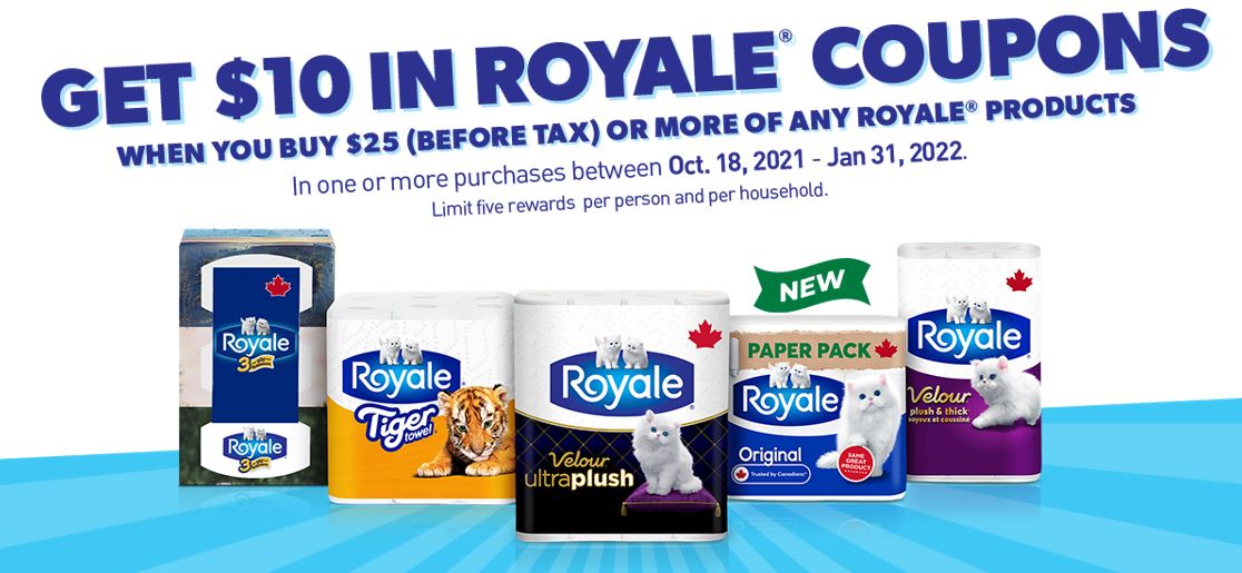 Royale Canada Get 10 In Coupons When You Spend 25 Canadian