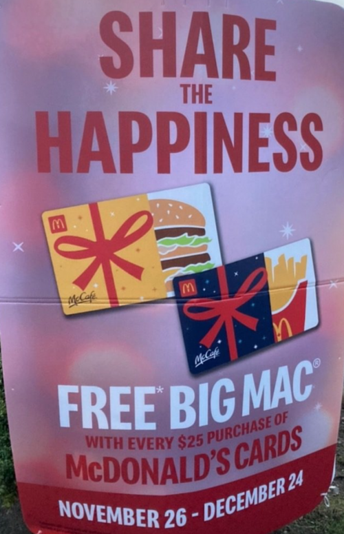 McDonald's Canada Promotion: FREE Big Mac With $25 Gift Card Purchase ...