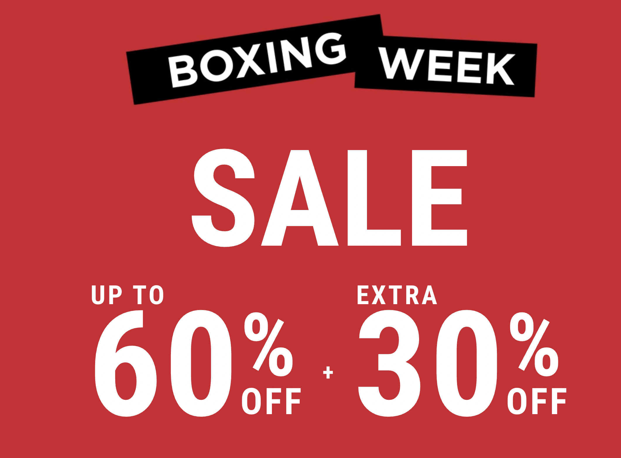 RW&CO. Canada Boxing Week Sale Save Up to 60 OFF + Extra 30 OFF